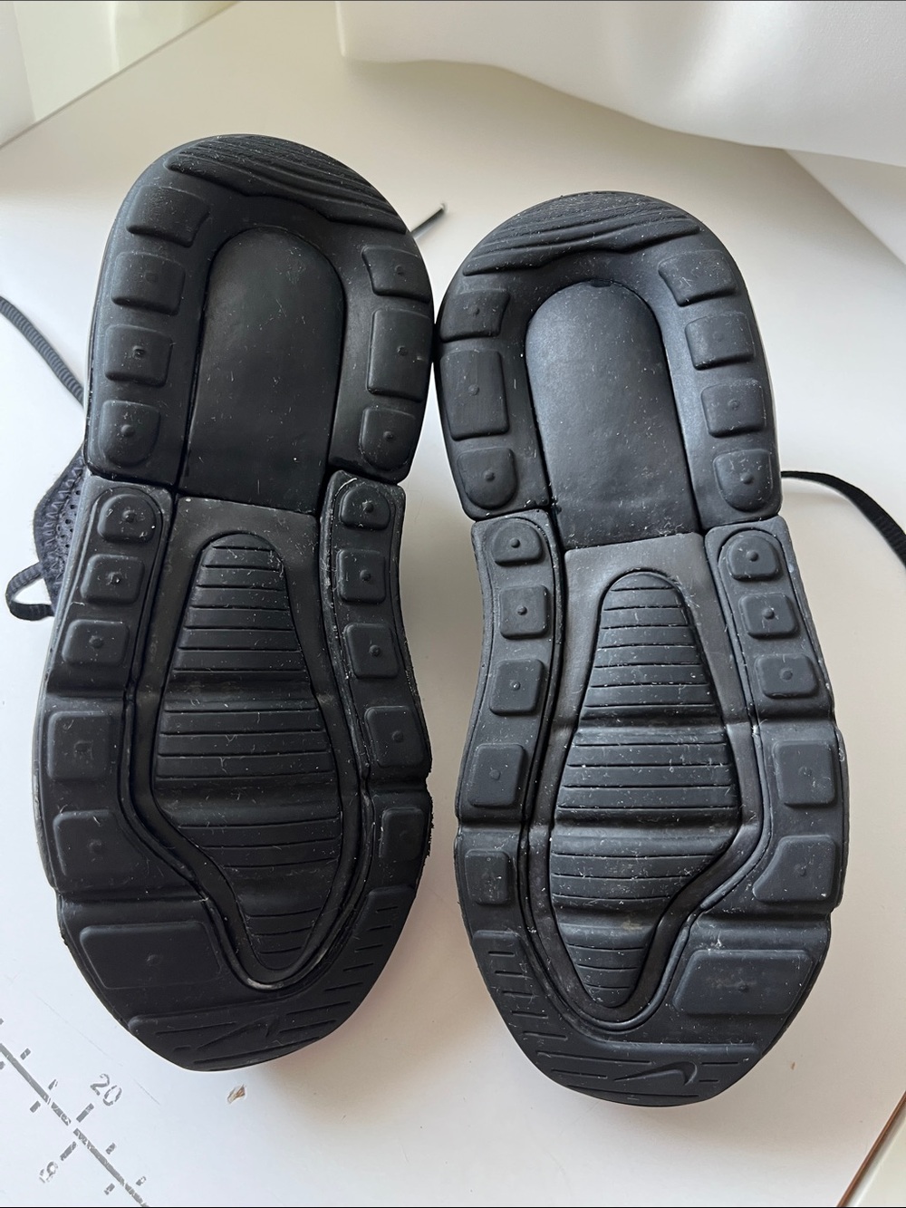 Nike Air Max Kids Black Mesh Air Cushion Sneakers - Picture 15 of 17